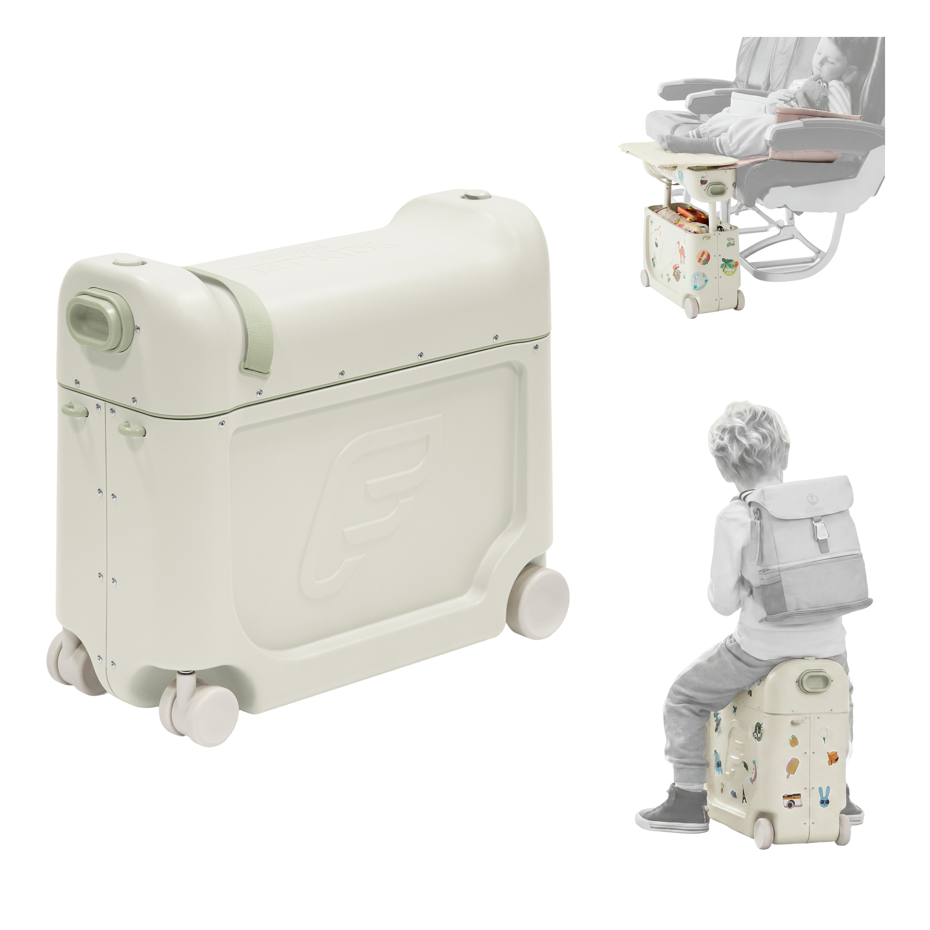 Pack de viaje Stokke® JetKids™ - Maleta y mochila, Verde Marino, mainview galería de imágenes 13